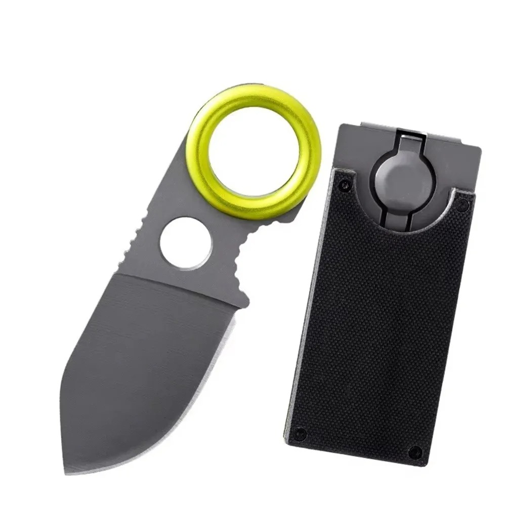 Edc Carry Fixed Blade Knife - Mini EDC Nóż Pierścieniowy ze Stałą