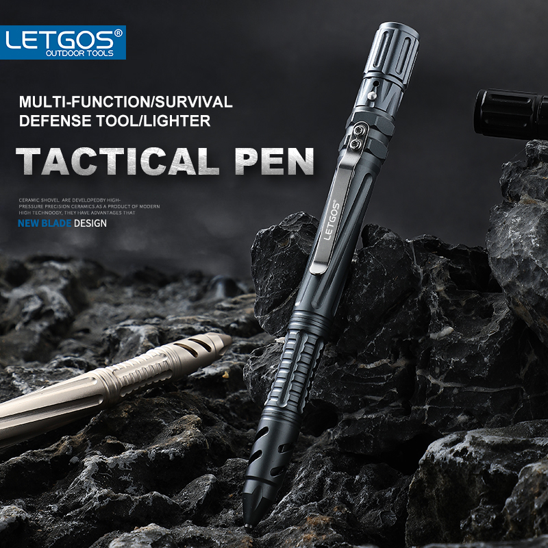 Pen Tactical Glass - LETGOS Aluminiowy długopis taktyczny do samoobrony