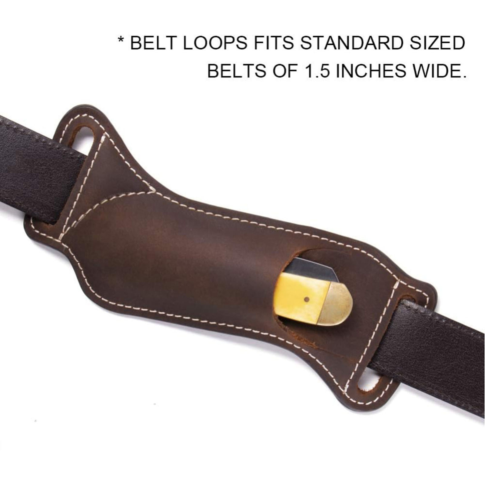 Brązowa skórzana torba na nóż  – Edc Carry Essentials recenzja i cena